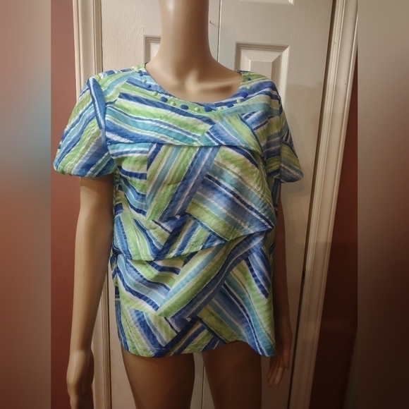 Alfred Dunner Tops - Alfred Dunner petite size pl shirt sleeve Woman blouse shirt top